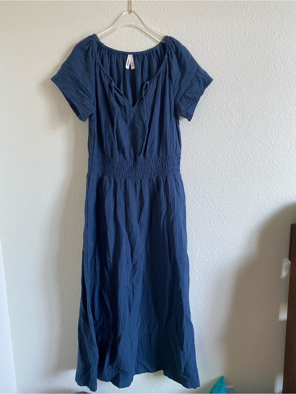 Pact Organic Cotton Coastal Double Gauze Boho Midi Dress - Picture 3 of 6